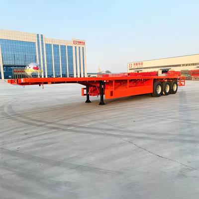 3 eixos Semi-remolque de caminhão EHL9400TPB Máxima carga útil 28 toneladas Semi-remolque de cama baixa de aço