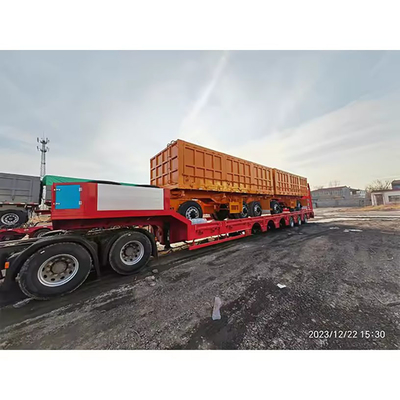 Sistema de travagem antibloqueio ABS Container de cama plana Semi-reboque para contêineres 3 eixos