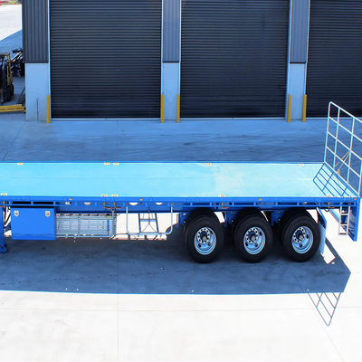 EHL9400TPB 40FT Semi-reboque de banco plano 2 3 eixos Container Semi-reboque Pneus número 8.12.16