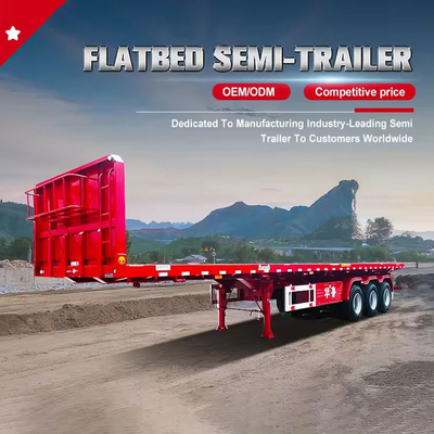 Sistema de suspensão tipo braço cruzado Cimc Huajun Container de transporte esqueleto semi-reboque