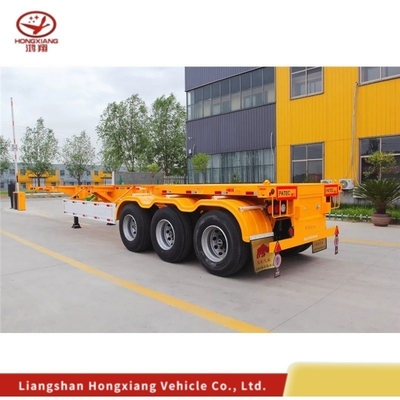 Tipo de ligação múltipla 20FT 40FT 45FT Container Chassis Skeleton Skeletal Trailer para tarefa média