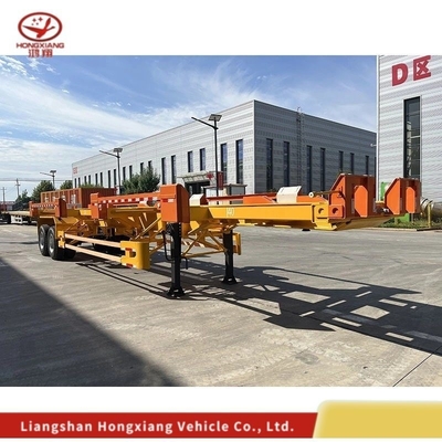Tipo de ligação múltipla 20FT 40FT 45FT Container Chassis Skeleton Skeletal Trailer para tarefa média
