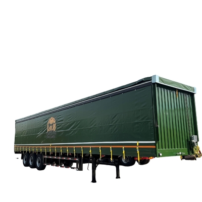 Sistema de travagem antibloqueio ABS 3 remolque de 4 eixos transporte fechado de carga com telhado de PVC