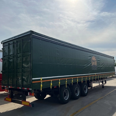 Sistema de travagem antibloqueio ABS 3 remolque de 4 eixos transporte fechado de carga com telhado de PVC