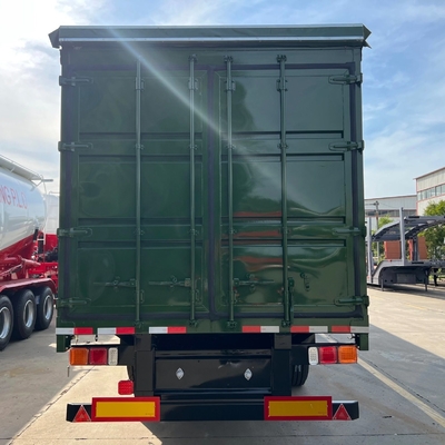 Sistema de travagem antibloqueio ABS 3 remolque de 4 eixos transporte fechado de carga com telhado de PVC