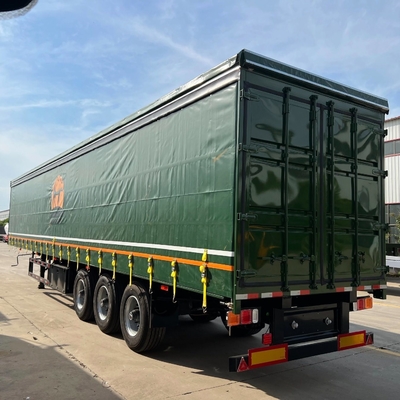 Sistema de travagem antibloqueio ABS 3 remolque de 4 eixos transporte fechado de carga com telhado de PVC