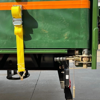 Sistema de travagem antibloqueio ABS 3 remolque de 4 eixos transporte fechado de carga com telhado de PVC