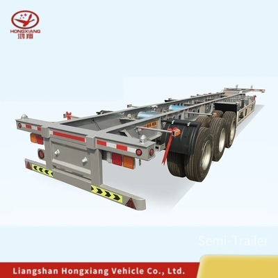 2 eixos 40FT Container Chassis Skeleton Semi-trailer para banda de rodagem 1820mm e personalização