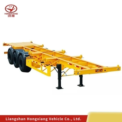 2 eixos 40FT Container Chassis Skeleton Semi-trailer para banda de rodagem 1820mm e personalização