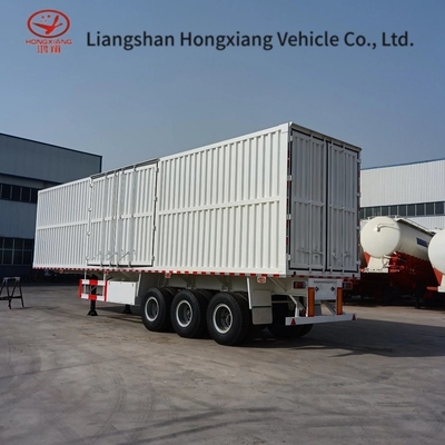 3 eixos 50 toneladas de carga a granel Remolque de camião com cortina lateral de PVC Sliding Semi-Trailer 1