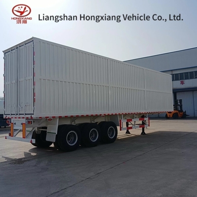 3 eixos 50 toneladas de carga a granel Remolque de camião com cortina lateral de PVC Sliding Semi-Trailer 1