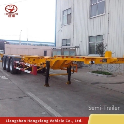 40FT Container Flatbed Low Bed Frame Skeleton Semi-Trailer Extensible Fence Bulk