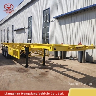40FT Container Flatbed Low Bed Frame Skeleton Semi-Trailer Extensible Fence Bulk