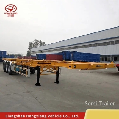 40FT Container Flatbed Low Bed Frame Skeleton Semi-Trailer Extensible Fence Bulk