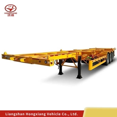Container 40/45FT Skeleton Skel Semi-Trailer com 8/12/16 número de pneus e 5,5 toneladas