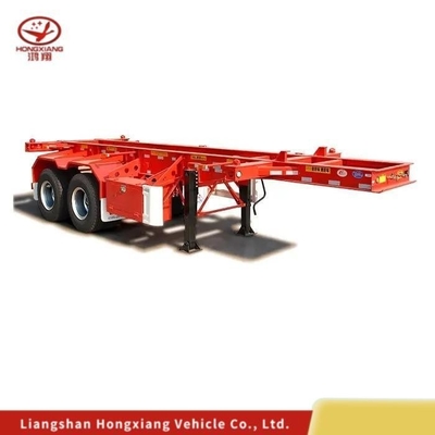 Container 40/45FT Skeleton Skel Semi-Trailer com 8/12/16 número de pneus e 5,5 toneladas