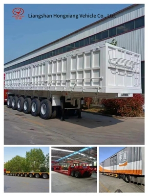 2/3 eixo 53 FT Dry Van Trailer com sistema de freio de ar duplo e caixa de carga fechada de alumínio