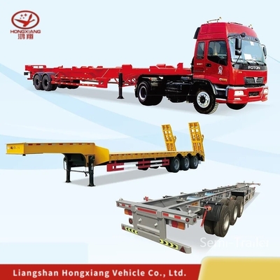 2/3/4 eixos de ligação múltipla tipo esqueleto/container esquelético semi-reboque para desempenho