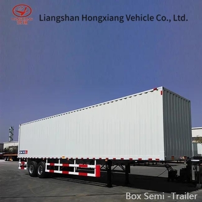 Van Semi Trailer 53FT Semi Truck Seco 2 eixos Sistema de freio de ar duplo para o mercado dos EUA