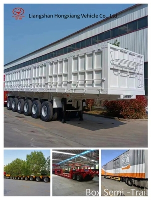 Suspensão mecânica/aérea Eletrodomésticos Transporte de carga Semi Box Van Trailer