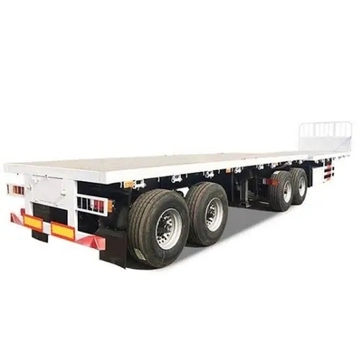 8.12.16 Pneus 3/4 eixo 60 toneladas Container Transport Flat Deck Truck Trailer Semi-trailer