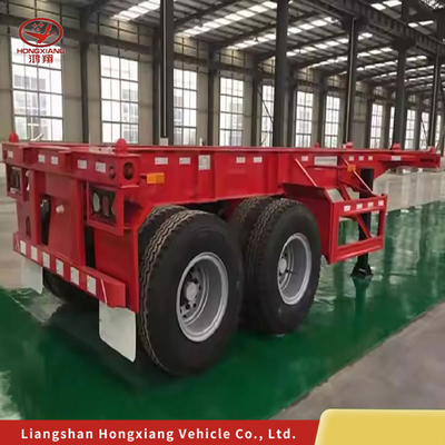 40FT Tri-Axle Container Skeleton Semitrailer Personalização para transporte de contêineres