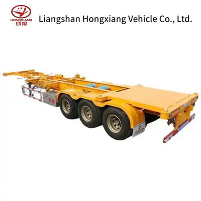 40FT Tri-Axle Container Skeleton Semitrailer Personalização para transporte de contêineres