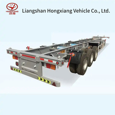 40FT Tri-Axle Container Skeleton Semitrailer Personalização para transporte de contêineres