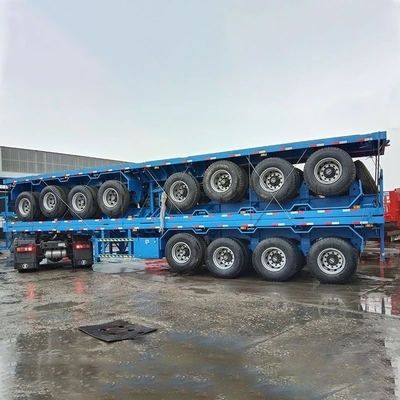 3 eixos 20 FT 40 FT Container Marinho Trailers Flatbed Semi-trailers com personalização