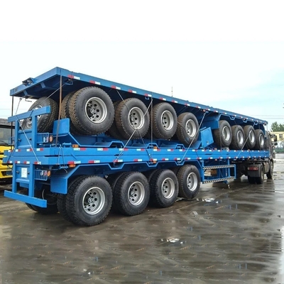3 eixos 20 FT 40 FT Container Marinho Trailers Flatbed Semi-trailers com personalização