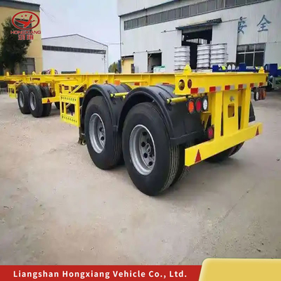 Semi-reboque para transporte de carga pesada com sistema de suspensão de múltiplos elos