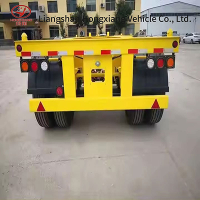 Venda personalizada Chassis Skeleton Container Skeleton Semi-trailer com 1820 mm de banda de rolamento