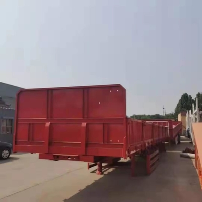 Reboque de caminhão 3 eixos 40t 60t Semi-reboque para África aço de cama plana de cama plana Container Semi-reboque tipper