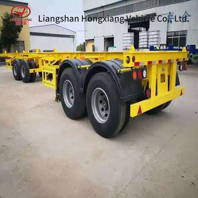 Sistema de travagem antibloqueio ABS Container Skeleton Trailer/Flatbed Semi-Trailers 5,5 toneladas