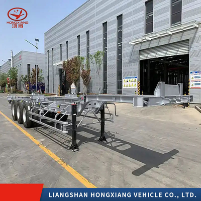 Sistema de travagem antibloqueio ABS Container Skeleton Trailer/Flatbed Semi-Trailers 5,5 toneladas
