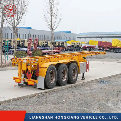Sistema de travagem antibloqueio ABS Container Skeleton Trailer/Flatbed Semi-Trailers 5,5 toneladas