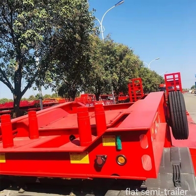 Materiais de construção e equipamentos agrícolas 13m Trailer cama plana com 8.12.16 Pneus