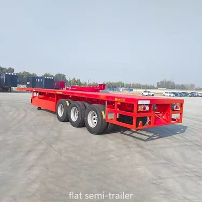 Não auto-dumping 40ft plataforma plana caminhão reboque com 1 ano de serviço pós-venda