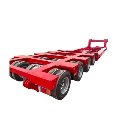 Customize 40 Ton50 Ton Flat Bed Trailer para carro com sistemas de suspensão do tipo Cross Arm