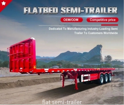 Reboque de camião de 60 toneladas e 3/4 eixos para não-containers de auto-dumping