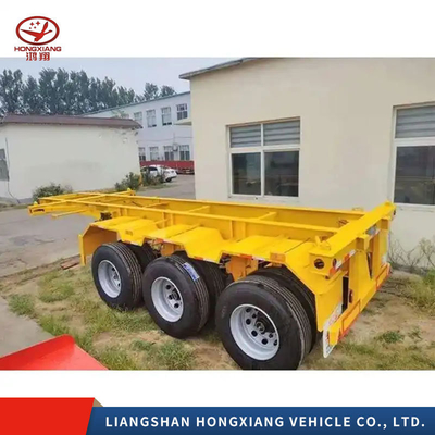 Semi-reboque com esqueleto de travagem de 1820 mm para transporte de carregamento de contêineres