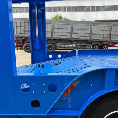 2/3 eixo chassi de aço de piso duplo transportador de veículos automóveis para transporte de carga pesada