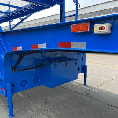 2/3 eixo chassi de aço de piso duplo transportador de veículos automóveis para transporte de carga pesada