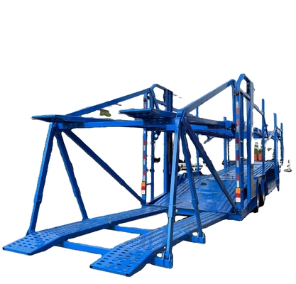 2/3 eixo chassi de aço de piso duplo transportador de veículos automóveis para transporte de carga pesada