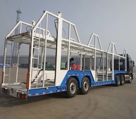 Sistemas de suspensão tipo vela 2 eixo semirreboque de transporte de veículos pequenos para serviço leve