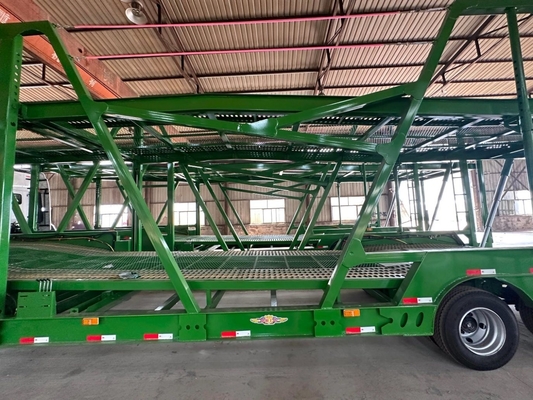 Semi-reboque de transporte de automóveis Twin City 8 de eixo 2/3 com sistema de travagem antibloqueio ABS