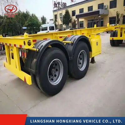 Classe de carga média Container esqueleto Chassis Semi-reboque com suspensão multi-link