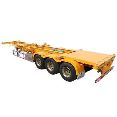 Semi-reboque Caminhão Container Esqueleto de Aço Semi-reboque com sistema de travagem de dupla linha