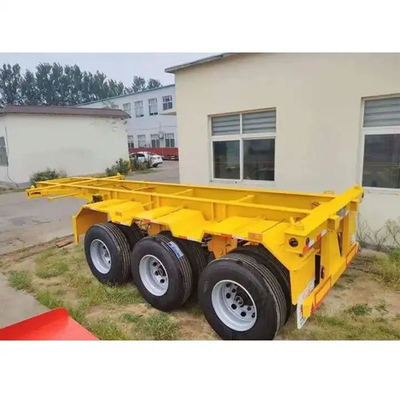 Serviço excepcional Container Carrier Chassis Skeleton Semi-trailer com banda de rodagem de 1820 mm