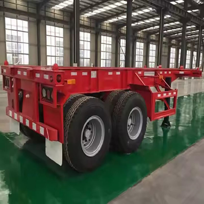 8/12/16 Número de pneu Container Chassis 2 eixos Container de embarque Skeleton Trailer com 1